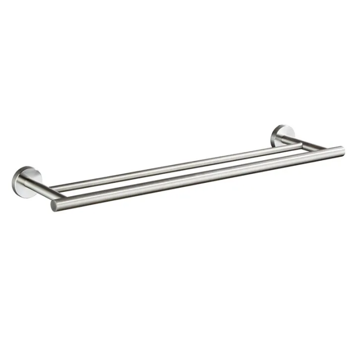 Wall-Mounted Double Towel Rod Bar