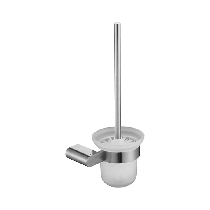 D-Series Square Base Toilet Brushed Holder
