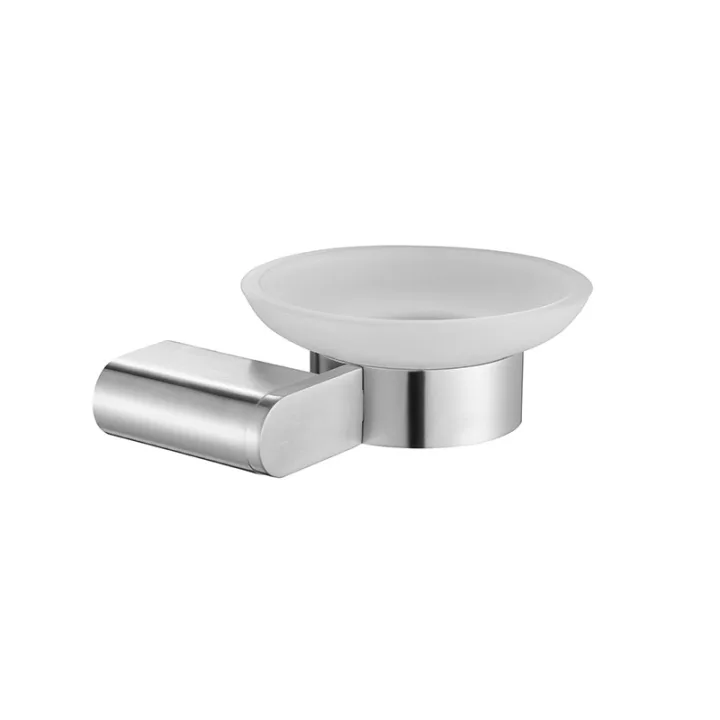 D-Series Square Base Soap Dish Glass Cup