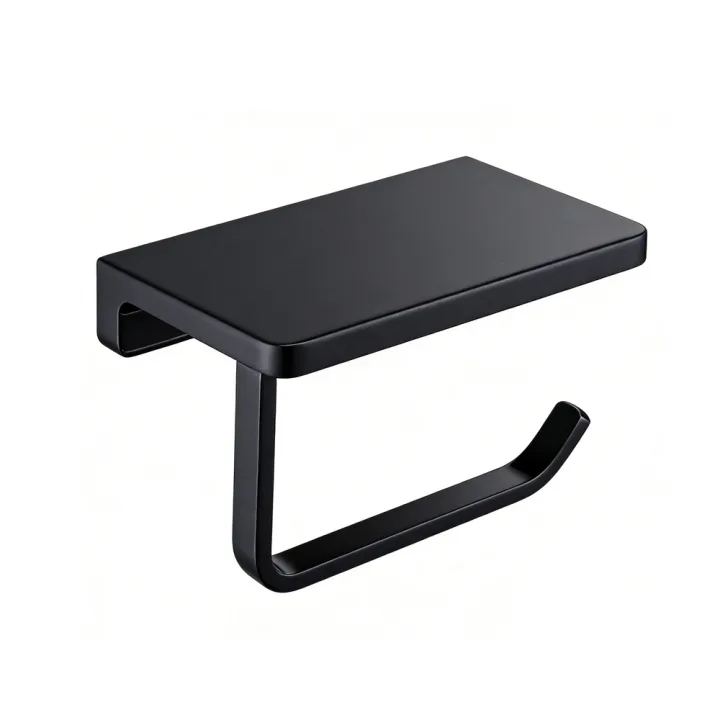 Toilet Paper Holder with Shelf