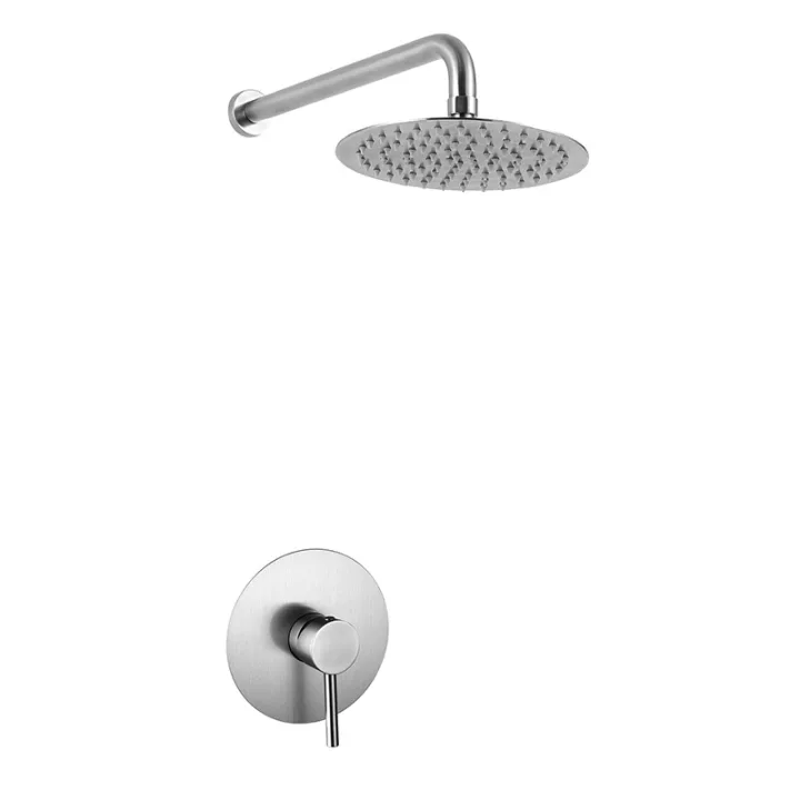Round Concealed Shower Set with Top Shower