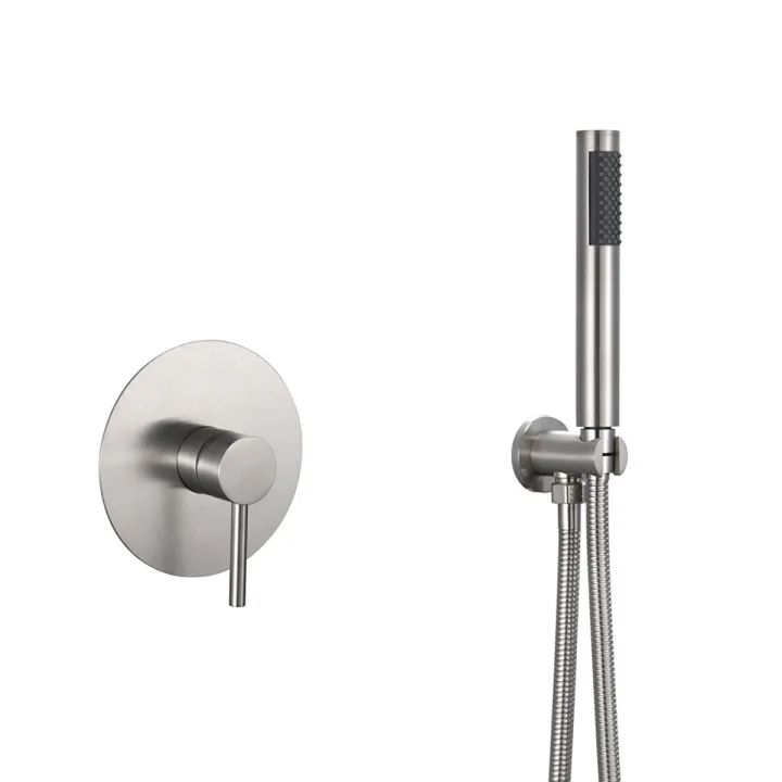 Round Concealed Shower Set with Handheld Shower