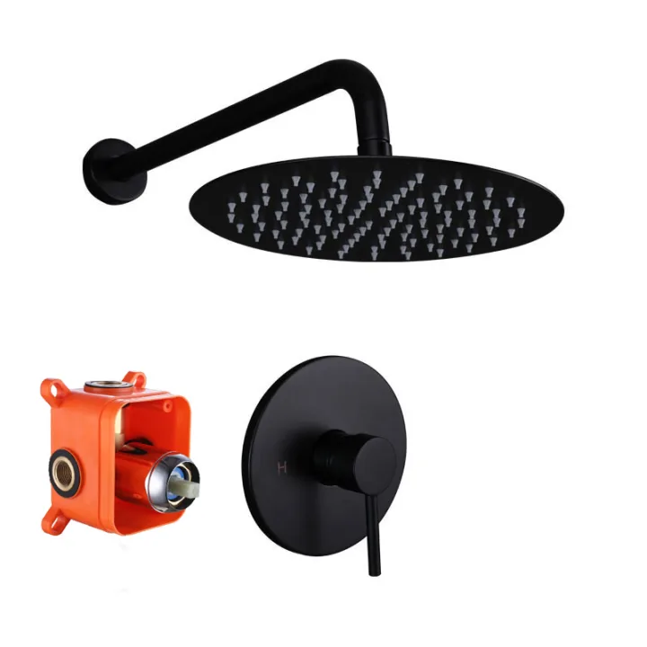 Round Concealed Shower Set with Top Shower