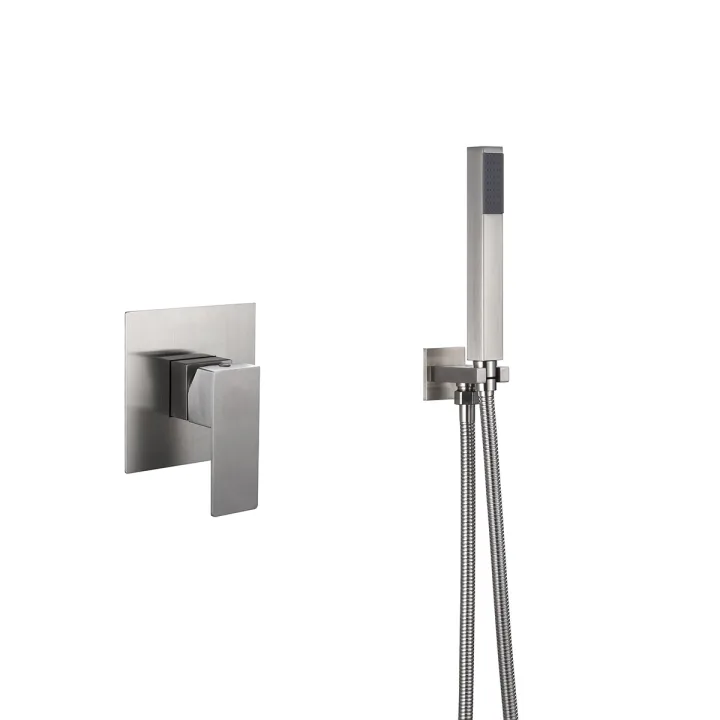 Square Concealed Shower Set with Handheld Shower