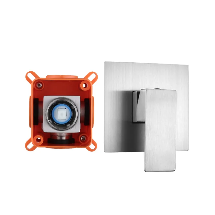 Concealed 1-Outlet Bath-shower mixer Valve with diverter Complete Box