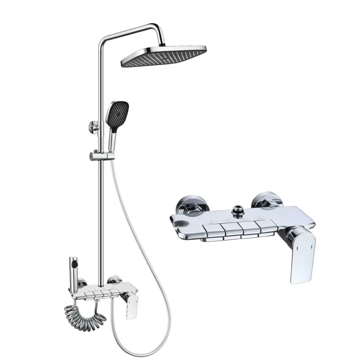 Four Function Shower System With Sprayer