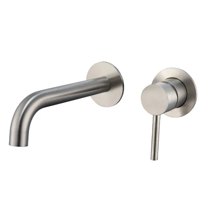 Round Wall-Mounted Concealed Basin Mixer