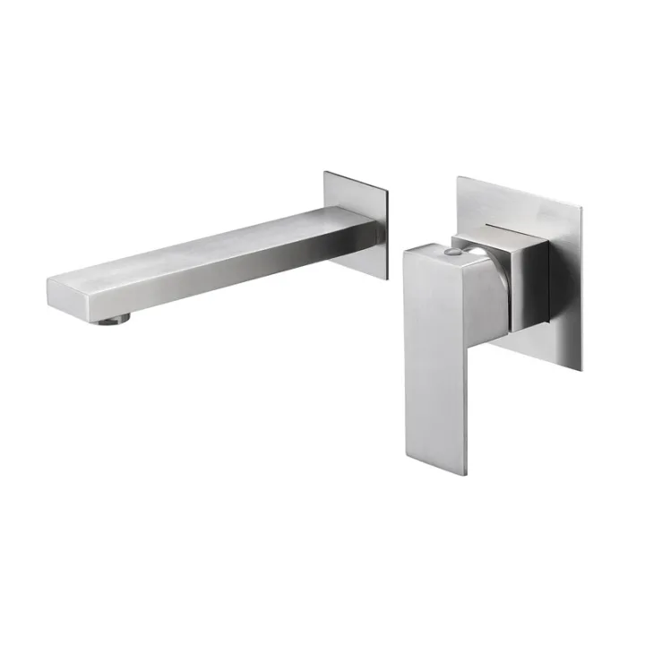 Square Wall-Mounted Concealed Basin Mixer