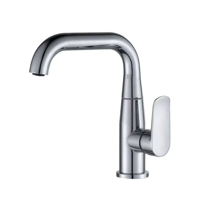High-Arc Swivel-Spout Basin Mixer