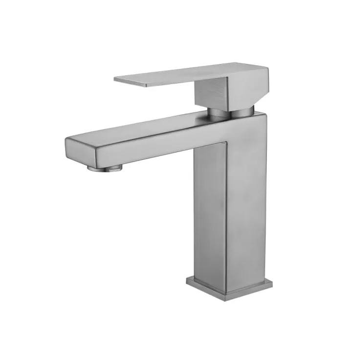 Square Single-Lever Basin Mixer