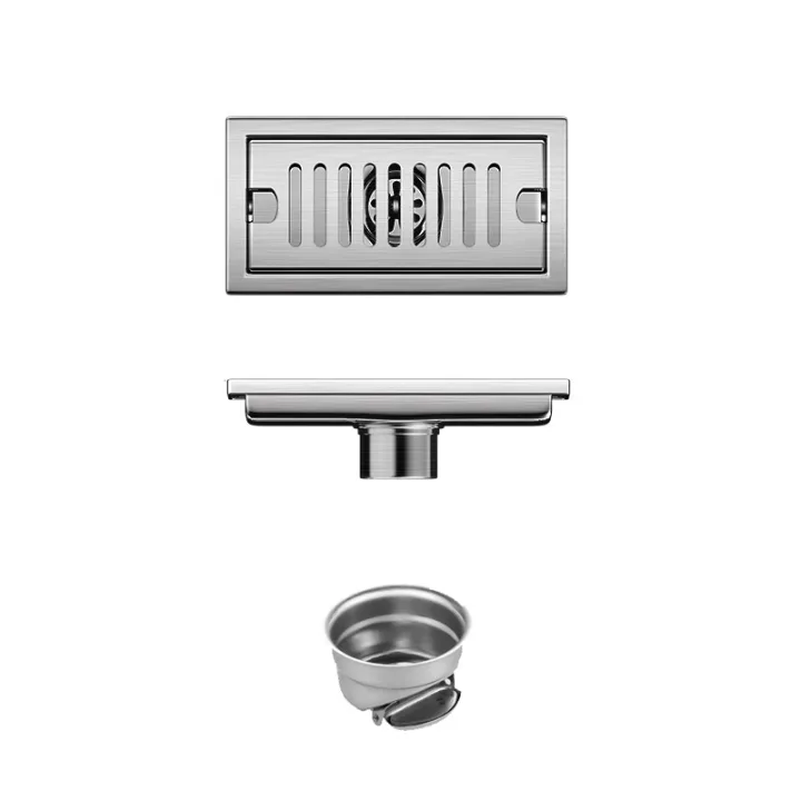 Linear Floor Drain Horizontal Slotted Grate 10*20cm