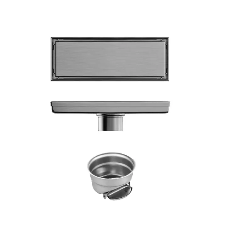 Linear Floor Drain for Bathroom & Shower 10*20cm