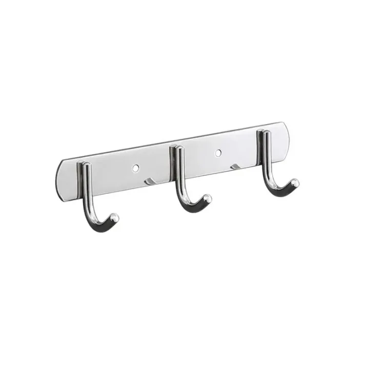 Wall-Mounted Hook Rack with 3 hooks
