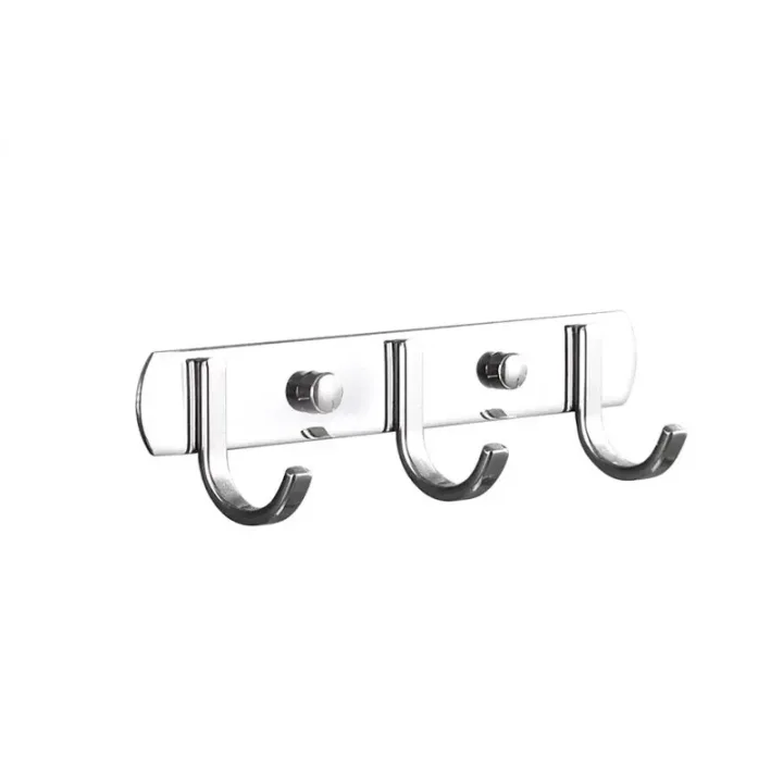 Wall-Mounted Hook Rack with 3 hooks