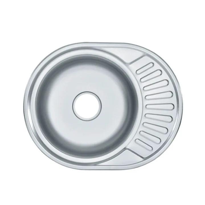 Circular RV Bar Kitchen Sink Single Bowl