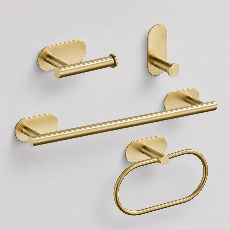 No-drill bathroom accessories for project and distribution orders
