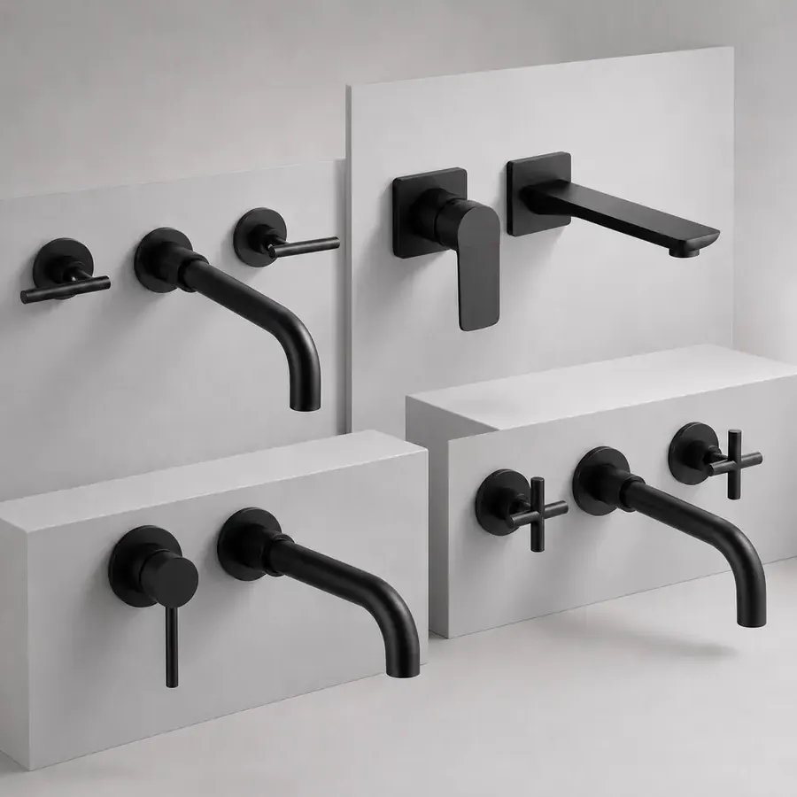 Wall-mounted faucets for B2B project, distribution, and OEM orders