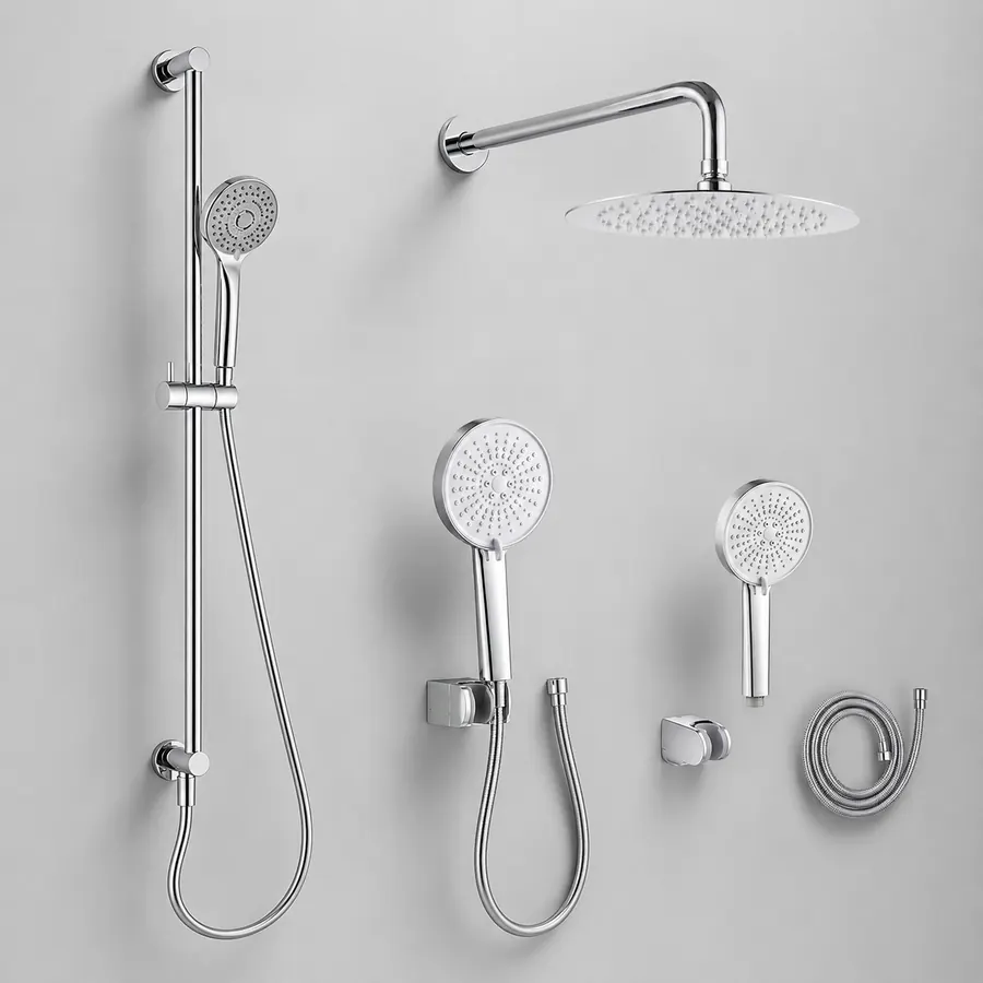 Shower heads, hand showers, and shower accessories